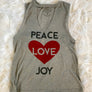 PEACE LOVE JOY V-NECK TANK